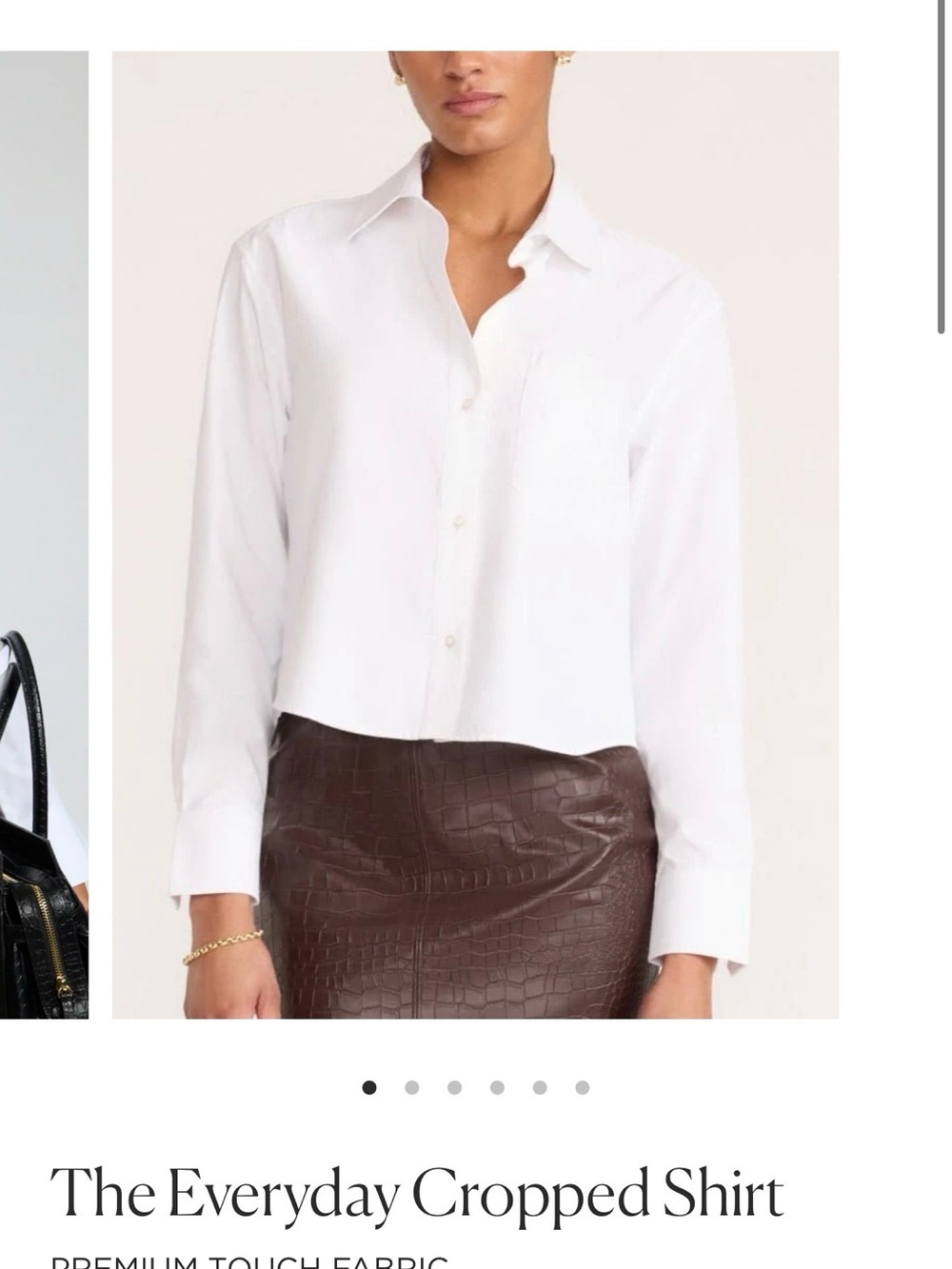 Brochu Walker everyday cropped shirt